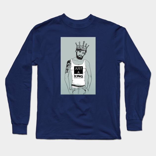 King Long Sleeve T-Shirt by EveFarb